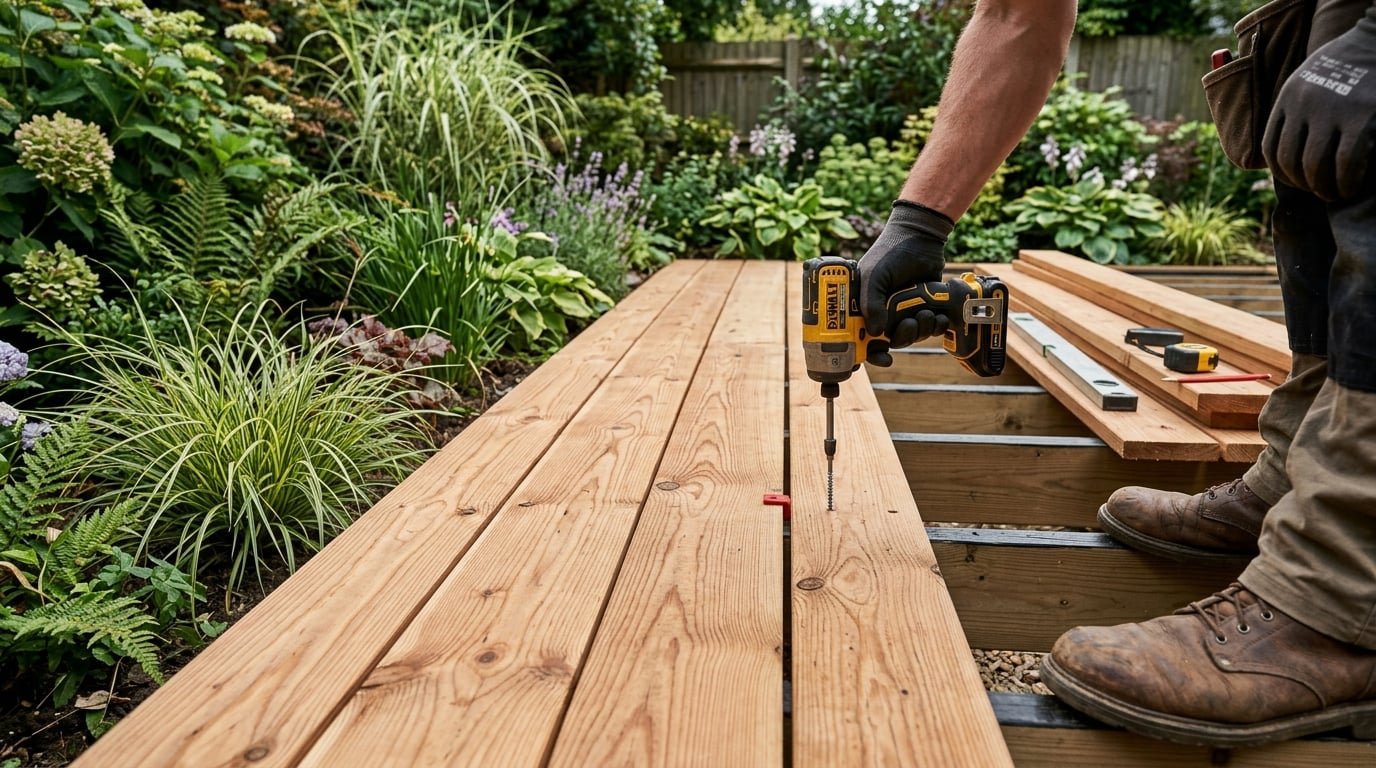 Decking Installation example 2 – South Wales Tree and Landscapes