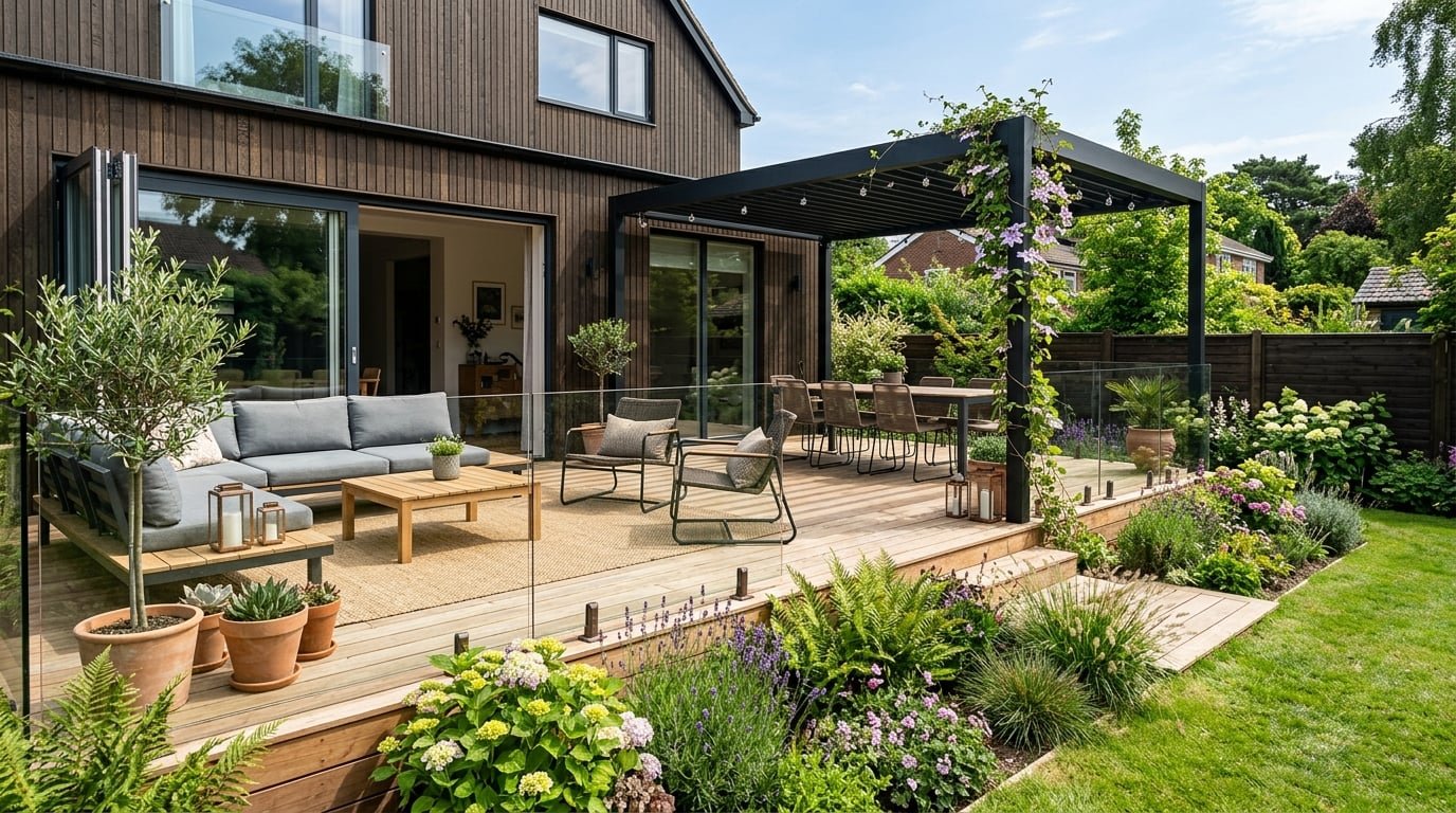 Decking Installation example 4 – South Wales Tree and Landscapes