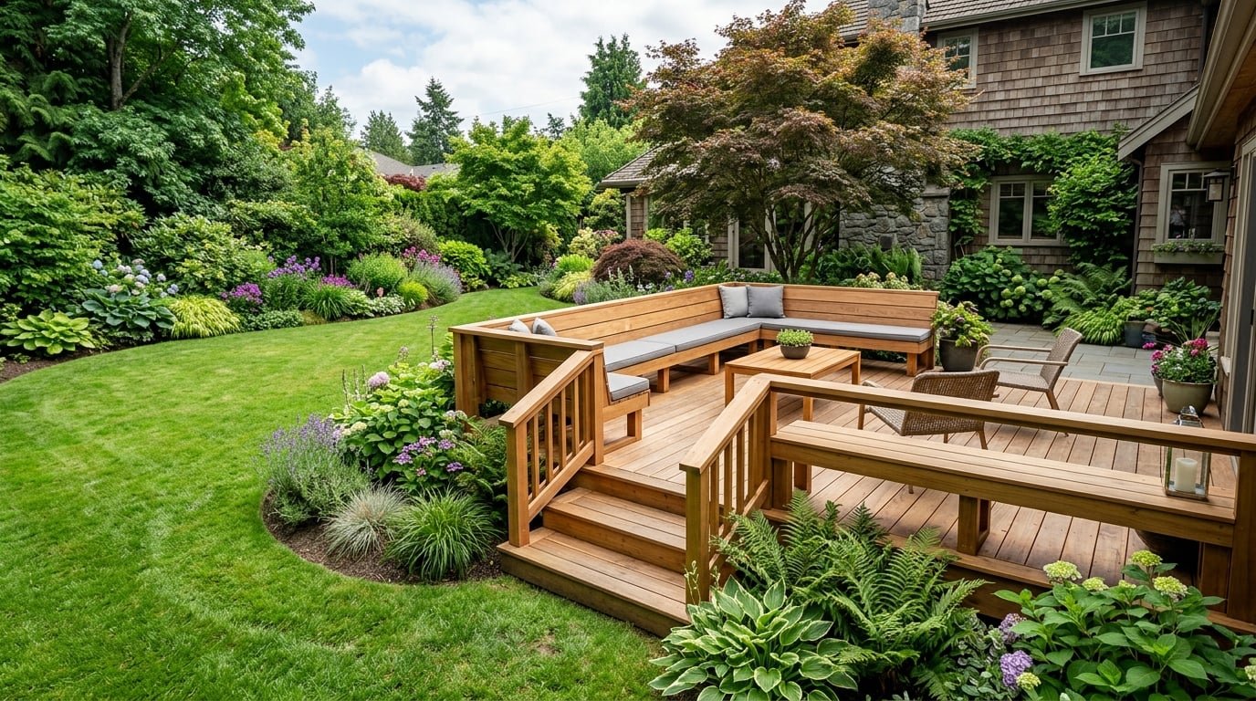 Decking Installation example 5 – South Wales Tree and Landscapes